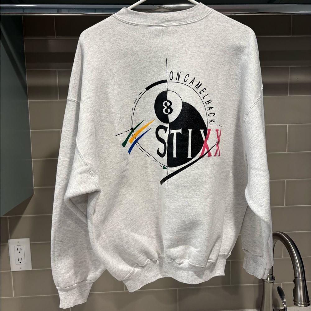 Vintage 90s Stixx On Camelback H.L Miller Gold Crewneck Sweatshirt Size XL